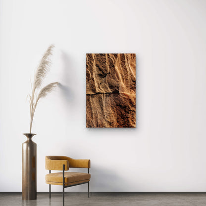 Sandstone Illustration 60x90cm Metal Print Ready to Hang