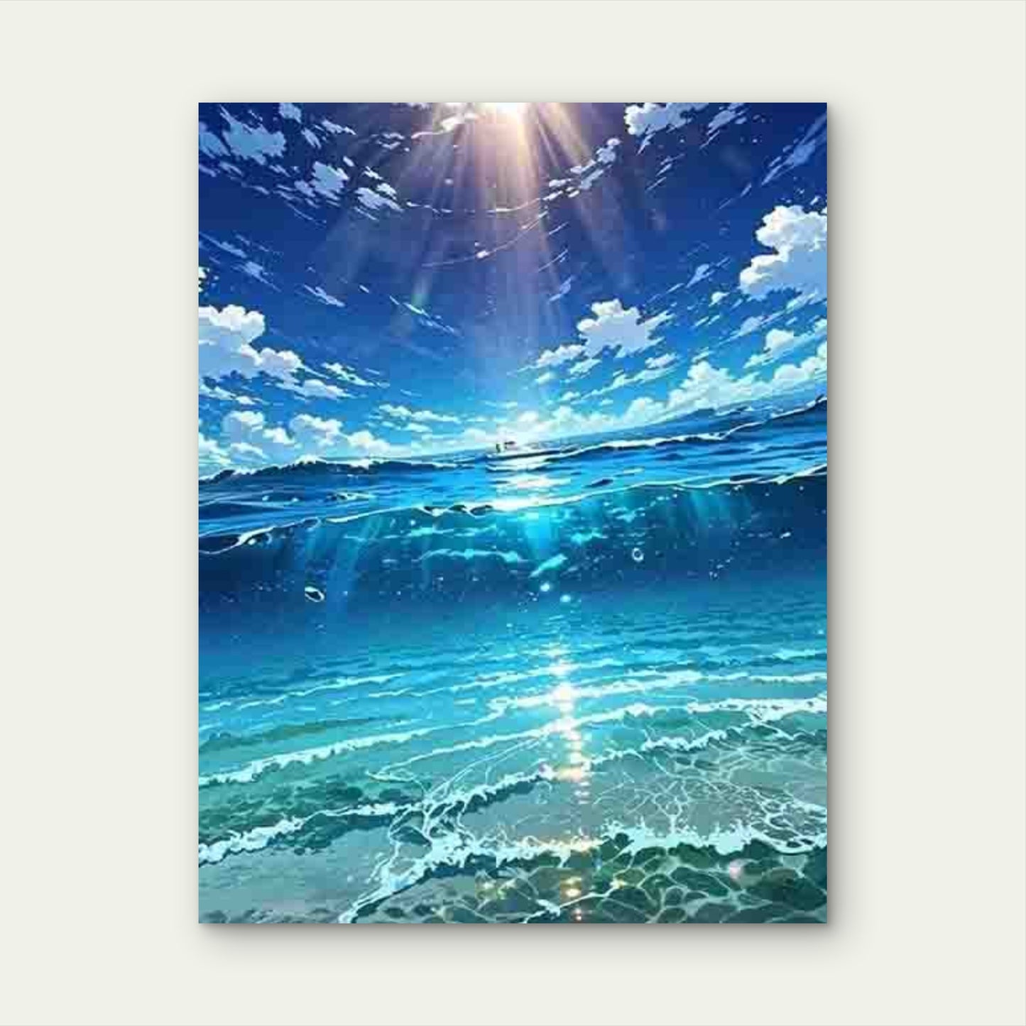 Mysterious World of the Ocean Depths Metal Print Ready to Hang - Bella Home Decor