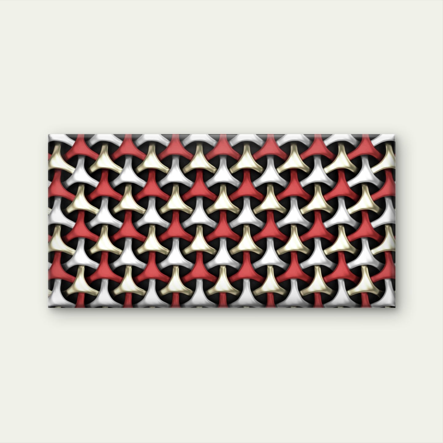 Geometric Weave Abstract Wall Art Canvas Office Home Room Framed 120x60cm - Bella Home Decor