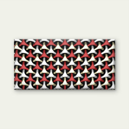 Geometric Weave Abstract Wall Art Canvas Office Home Room Framed 120x60cm - Bella Home Decor