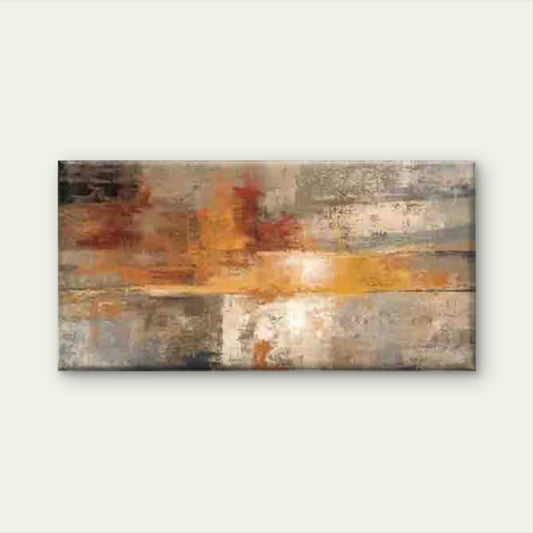 Abstract Warm Earth Tones Wall Art Canvas Office Home Room Framed 120x60cm