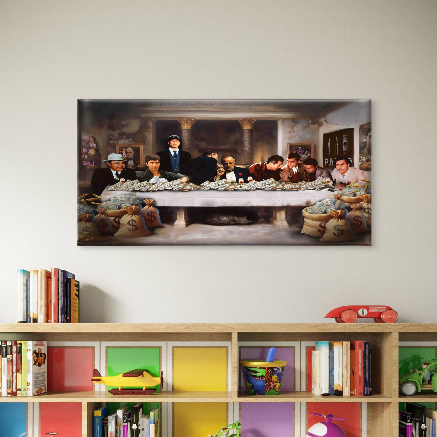 Legendary Bosses Gathering Time Wall Art Canvas Office Home Room Framed 120x60cm - Bella Home Decor