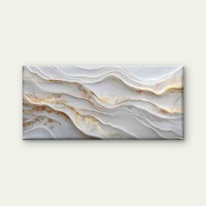 Golden Accent Abstract Wave Wall Art Canvas Office Home Room Framed 120x60cm