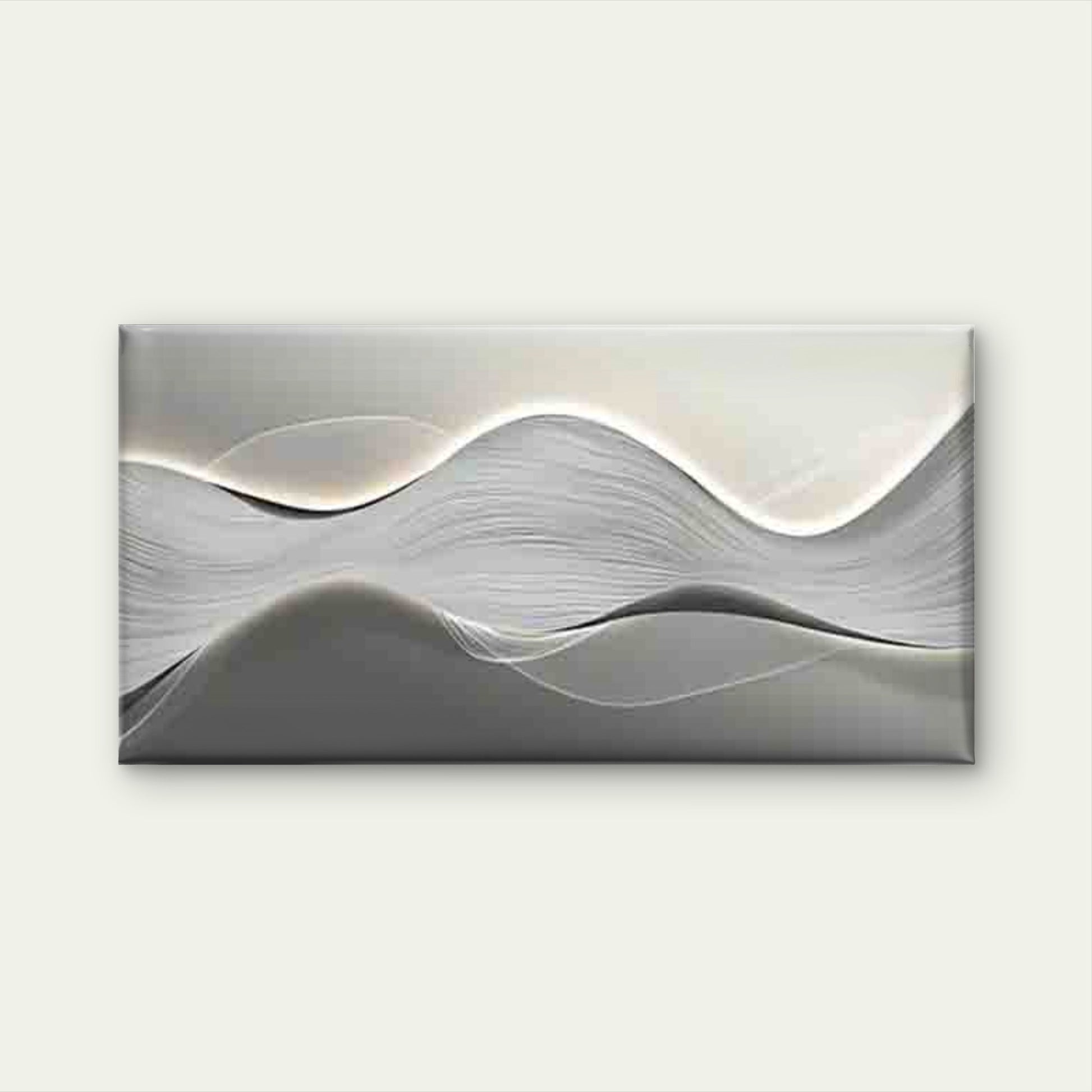 Neutral Color Modern Abstract Wall Art Canvas Office Home Room Framed 120x60cm - Bella Home Decor