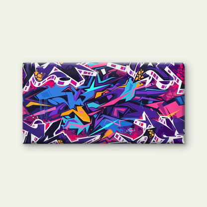 Abstract Colorful Street Graffiti Wall Art Canvas Office Home Framed 120x60cm