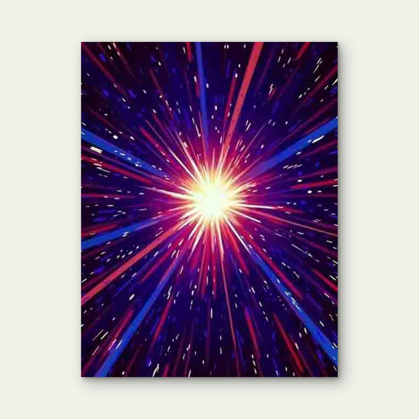 Abstract Cosmic Space Explosion Metal Print Ready to Hang - Bella Home Decor