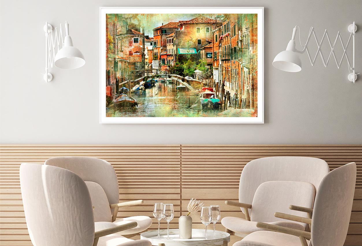 Venice, Artwork in Painting Style Home Decor Premium Quality Poster Print Choose Your Sizes