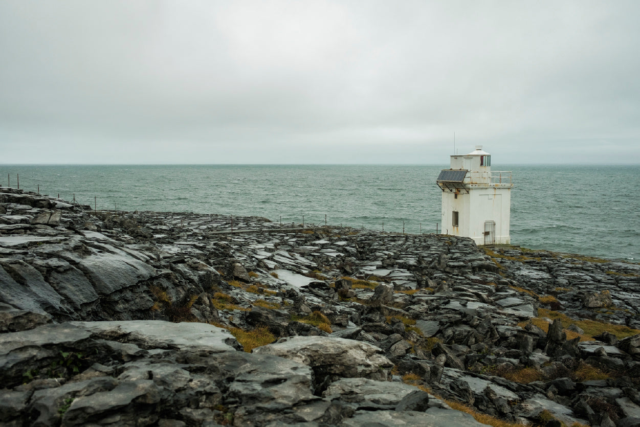 View of the Black Head Lighthouse in Ireland Home Decor Premium Quality Poster Print Choose Your Sizes