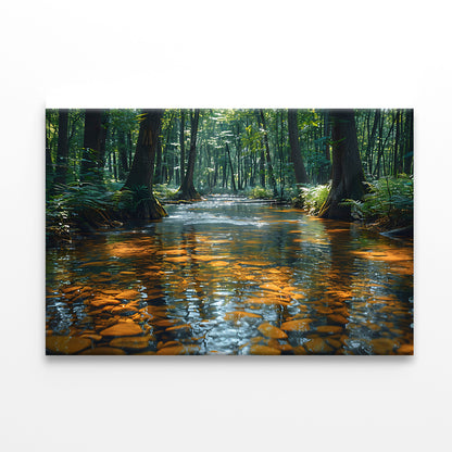 View of Forest in the Morning Print 100% Australian Made - Bella Home Decor