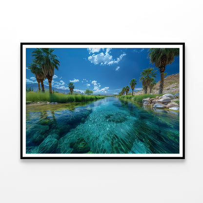 Tropical Island with Trees Home Decor Premium Quality Poster Print Choose Your Sizes