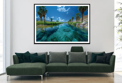 Tropical Island with Trees Home Decor Premium Quality Poster Print Choose Your Sizes