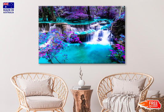 Colorful Autumn Forest at Kanchanaburi, Thailand Wall Art Decor 100% Australian Made