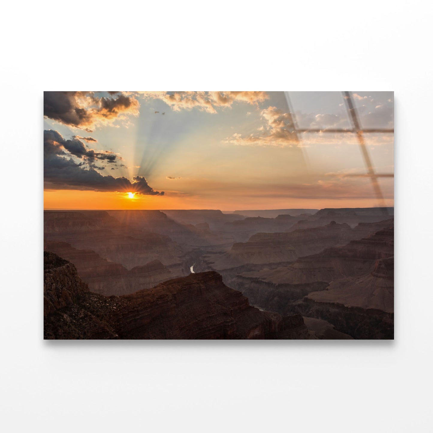 Sun Rays Spreading Acrylic Glass Print Tempered Glass Wall Art 100% Made in Australia Ready to Hang