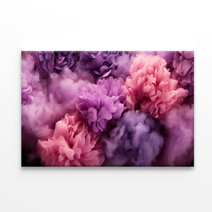 Bunch of Flowers with Pink Smoke Print 100% Australian Made - Bella Home Decor