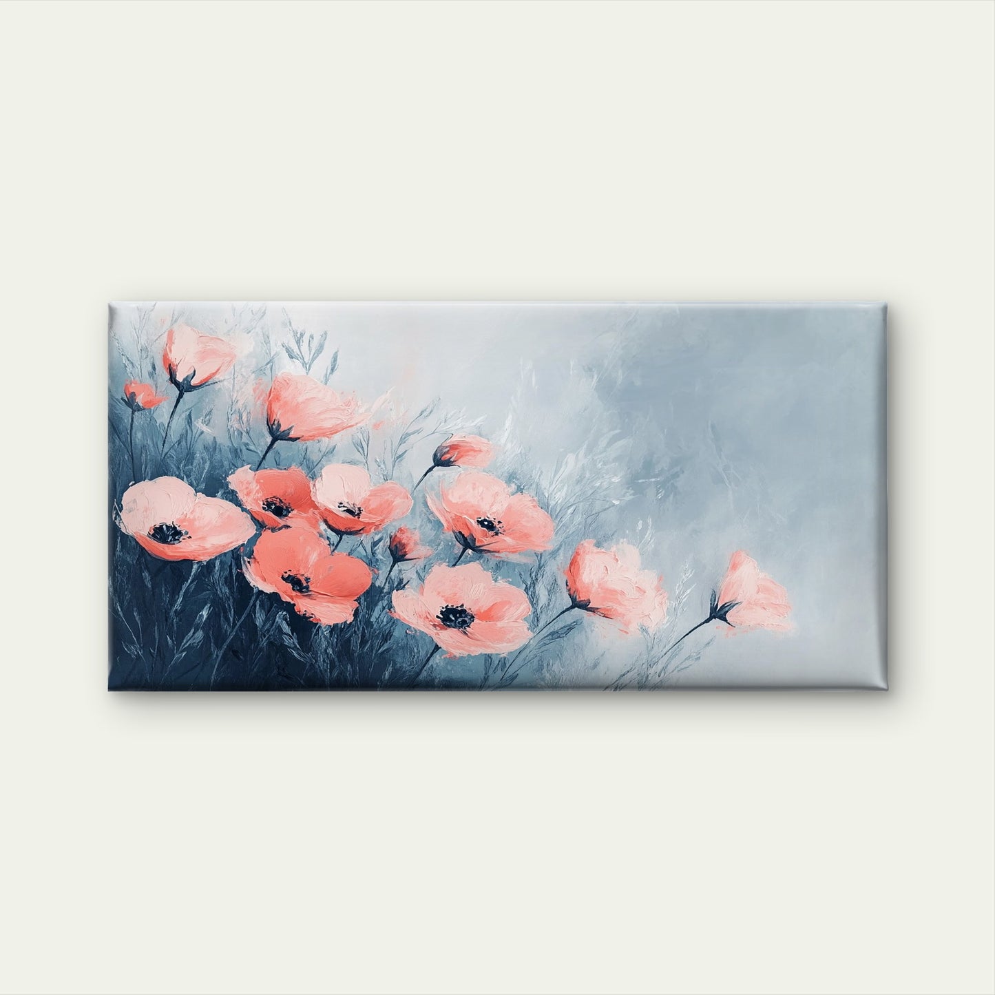 Branches Soft Hues Abstract Wall Art Canvas Office Home Room Framed 120x60cm