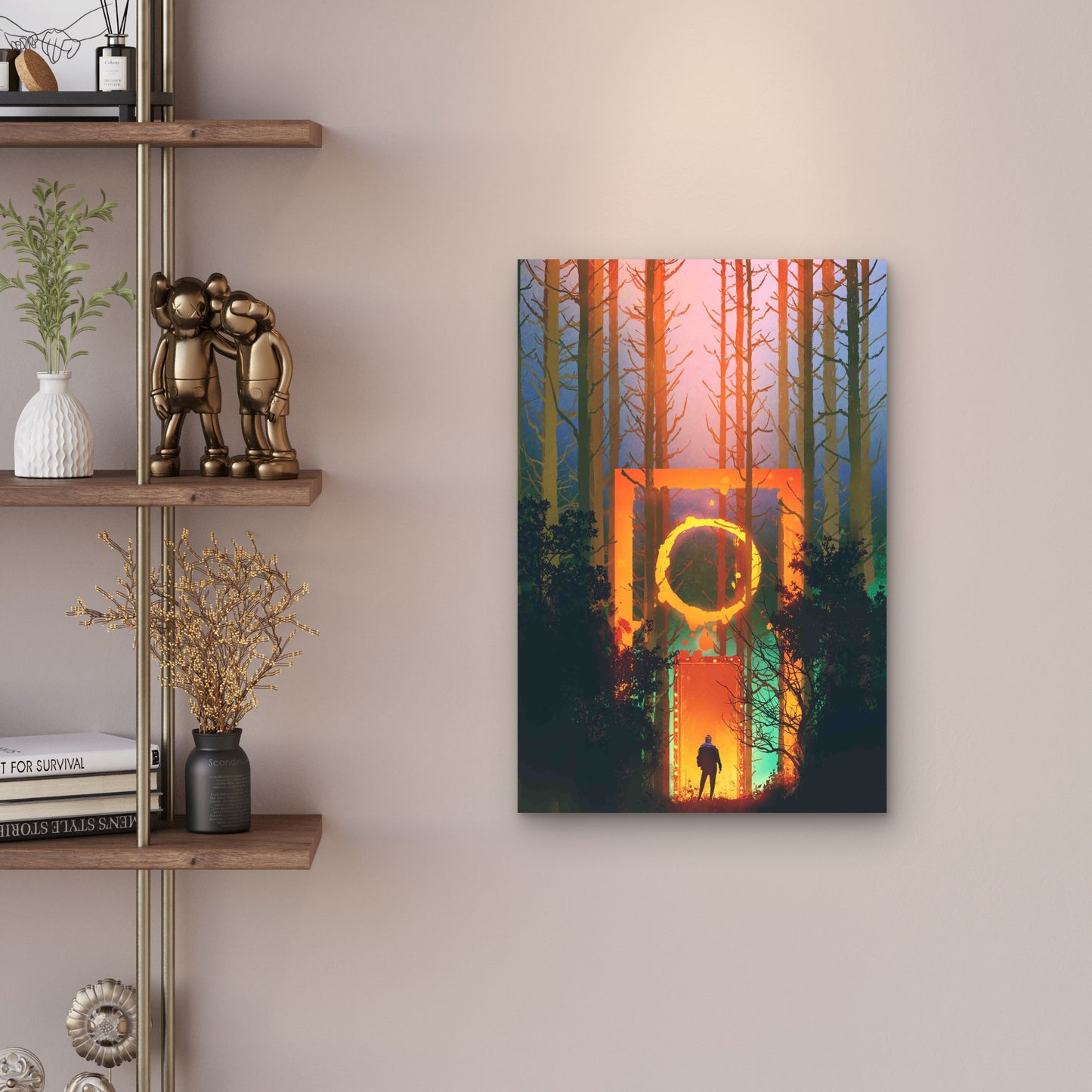 Gateway To Another Realm  60x90cm Metal Print Ready to Hang - Bella Home Decor