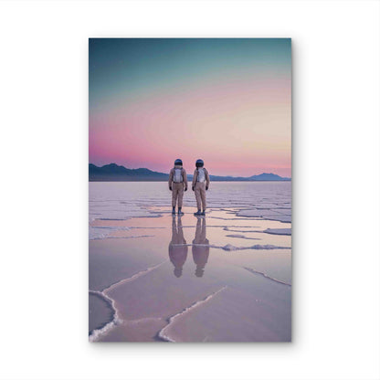 Reflections Of The Cosmic Void 60x90cm Metal Print Ready to Hang - Bella Home Decor