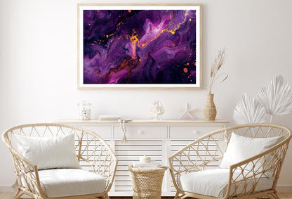 Purple Gold & Black Abstract Home Decor Premium Quality Poster Print Choose Your Sizes - Bella Home Decor