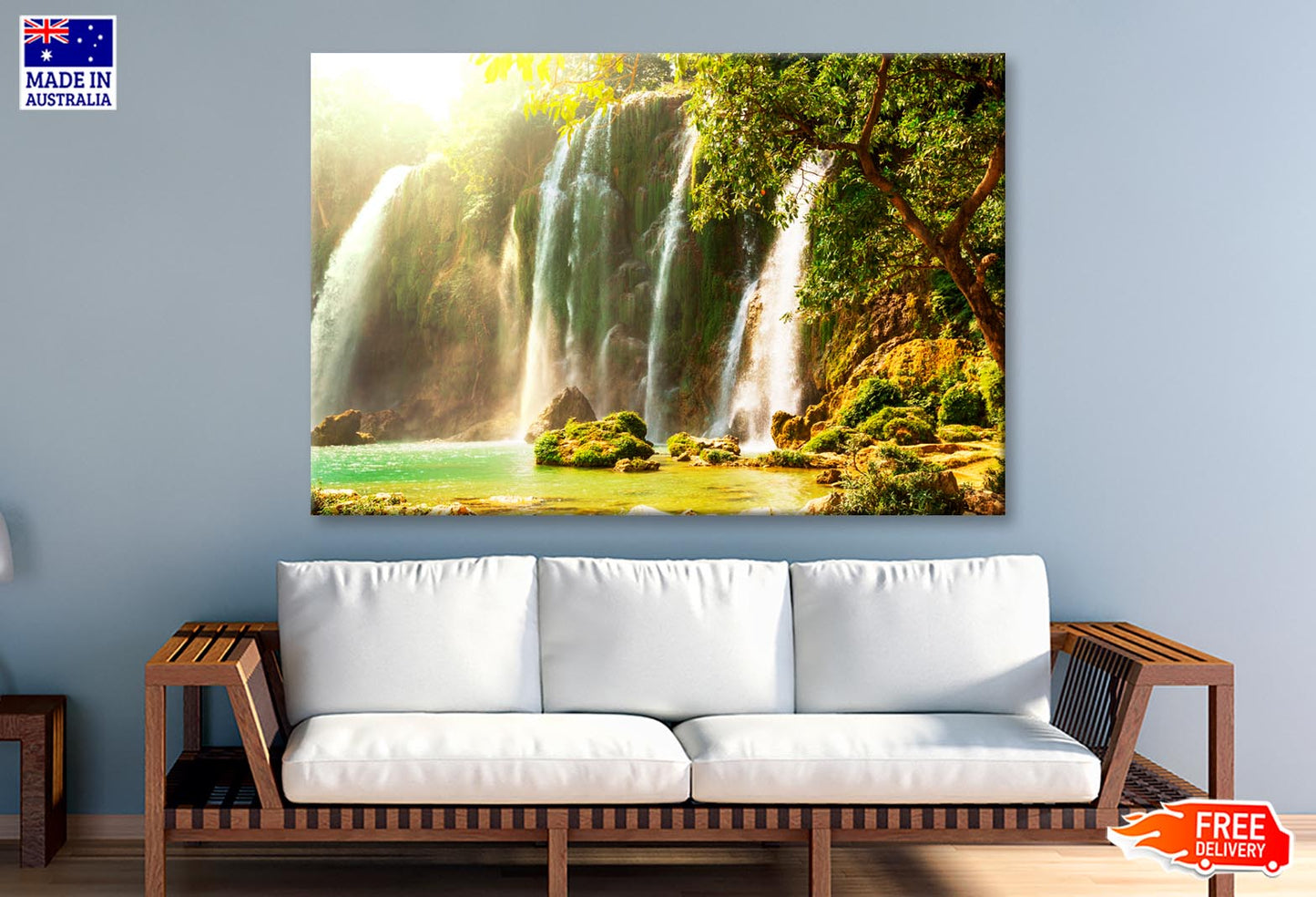 Ban Gioc - Detian Waterfall in Vietnam Wall Art Decor 100% Australian Made