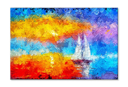 Seascape Paintings With Sunlight Background Wall Art Limited Edition High Quality Print