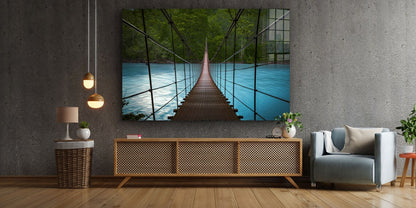 Bridge & Lake Forest 3D UV Direct Aluminum Print Australian Made Quality