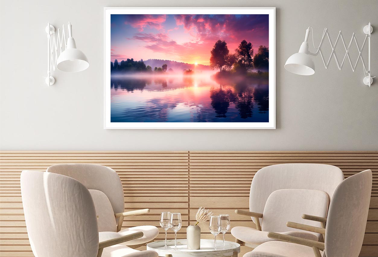 Forest Outdoor Scenery Sunrise Landscape Home Decor Premium Quality Poster Print Choose Your Sizes