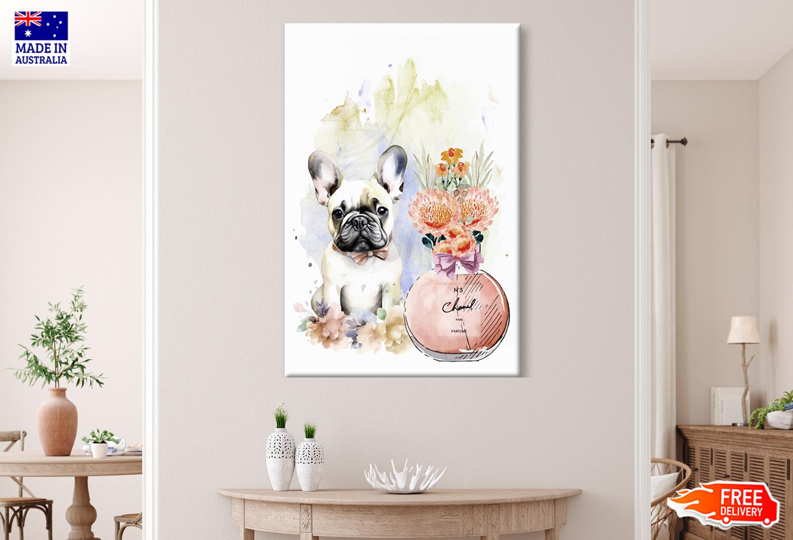 Perfume and Bulldog Wall Art Limited Edition High Quality Print