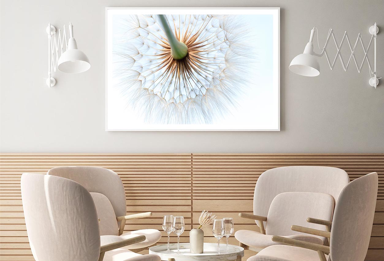 Dandelion With Seeds Blowing in The Wind Home Decor Premium Quality Poster Print Choose Your Sizes