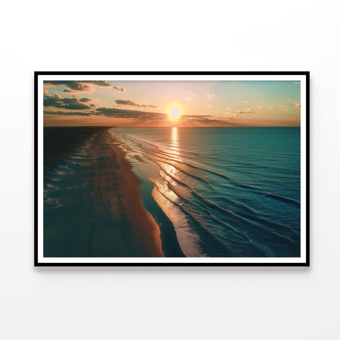 Beach at Sunset, Sky Home Decor Premium Quality Poster Print Choose Your Sizes - Bella Home Decor
