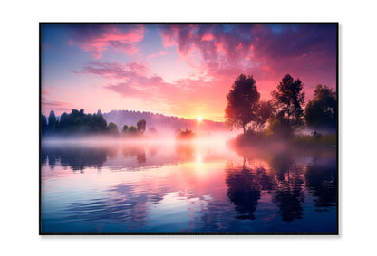 Forest Outdoor Scenery Sunrise Landscape Home Decor Premium Quality Poster Print Choose Your Sizes