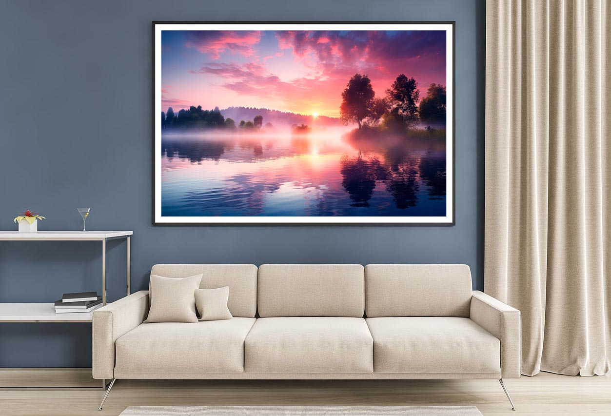 Forest Outdoor Scenery Sunrise Landscape Home Decor Premium Quality Poster Print Choose Your Sizes