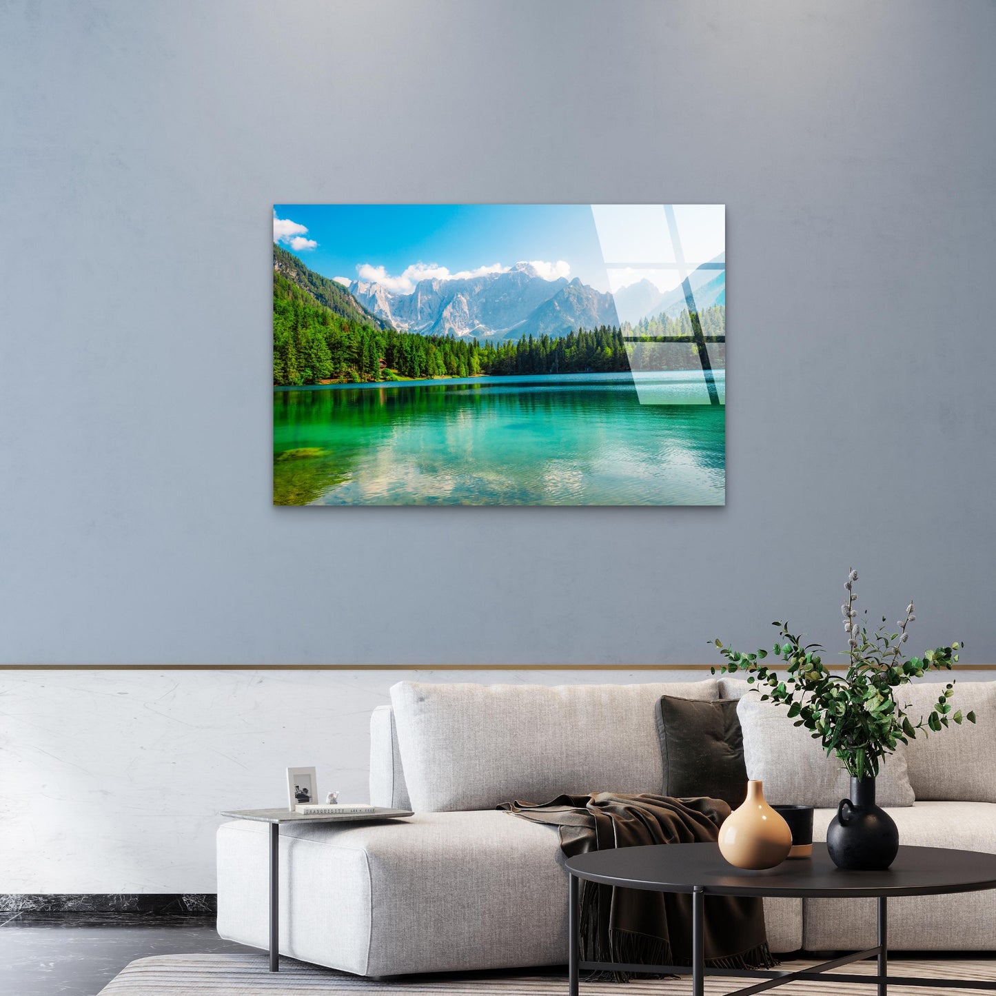 Laghi di Fusine Italy Lake Acrylic Glass Printing Wall Art Australian Made Quality