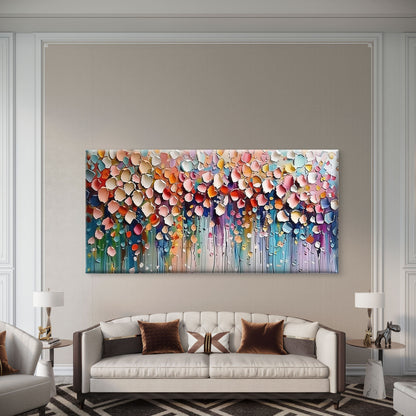 Abstract Colorful Flower Petals Wall Art Canvas Office Home Room Framed 120x60cm