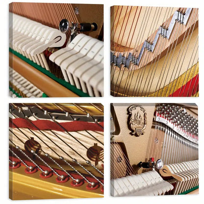 4pcs Guitar Painting, Tuning   GPT   Wall Art Canvas Framed