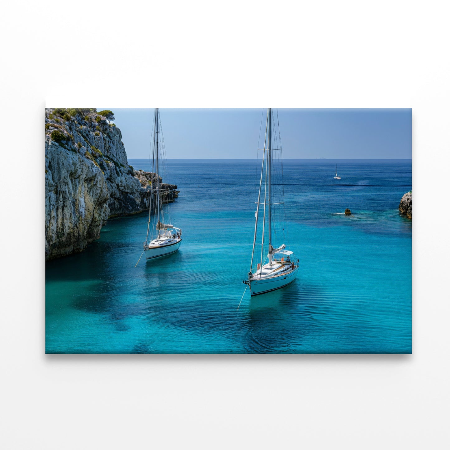 Couple of Boats, Sky Print 100% Australian Made - Bella Home Decor