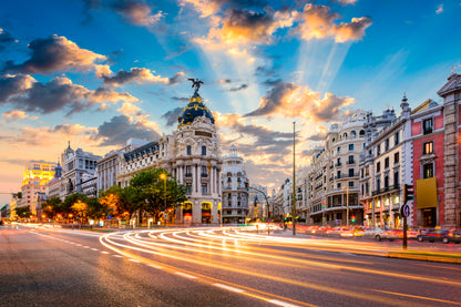 Madrid, Spain Cityscape Home Decor Premium Quality Poster Print Choose Your Sizes