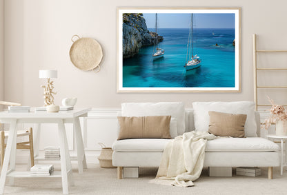 Couple of Boats, Sky Home Decor Premium Quality Poster Print Choose Your Sizes - Bella Home Decor
