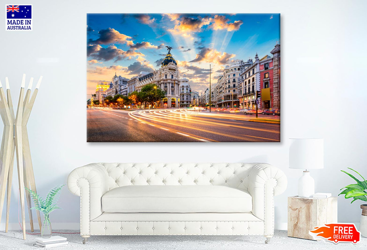 Madrid, Spain Cityscape  Wall Art Decor 100% Australian Made