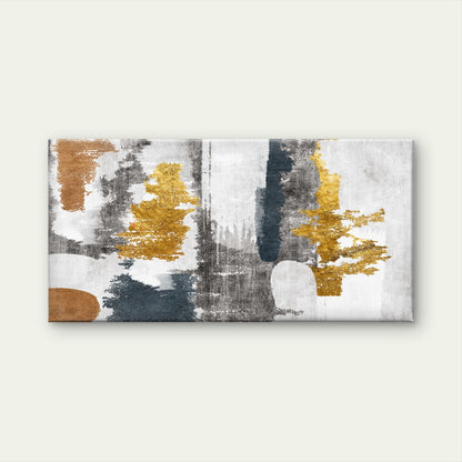 Gold Leaf Texture Canvas Wall Art Canvas Office Home Room Framed 120x60cm - Bella Home Decor