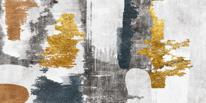 Gold Leaf Texture Canvas Wall Art Canvas Office Home Room Framed 120x60cm - Bella Home Decor