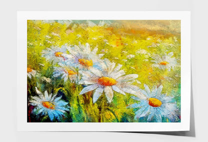 Painting Of Flowers, Beautiful Field Flowers Wall Art Limited Edition High Quality Print