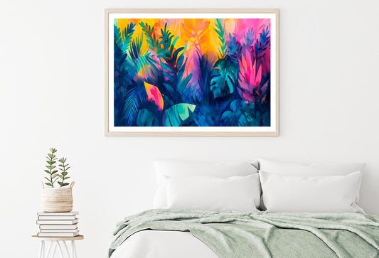 Colorful Leaves Abstract Home Decor Premium Quality Poster Print Choose Your Sizes