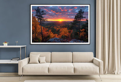 Sunset in the Mountains Home Decor Premium Quality Poster Print Choose Your Sizes