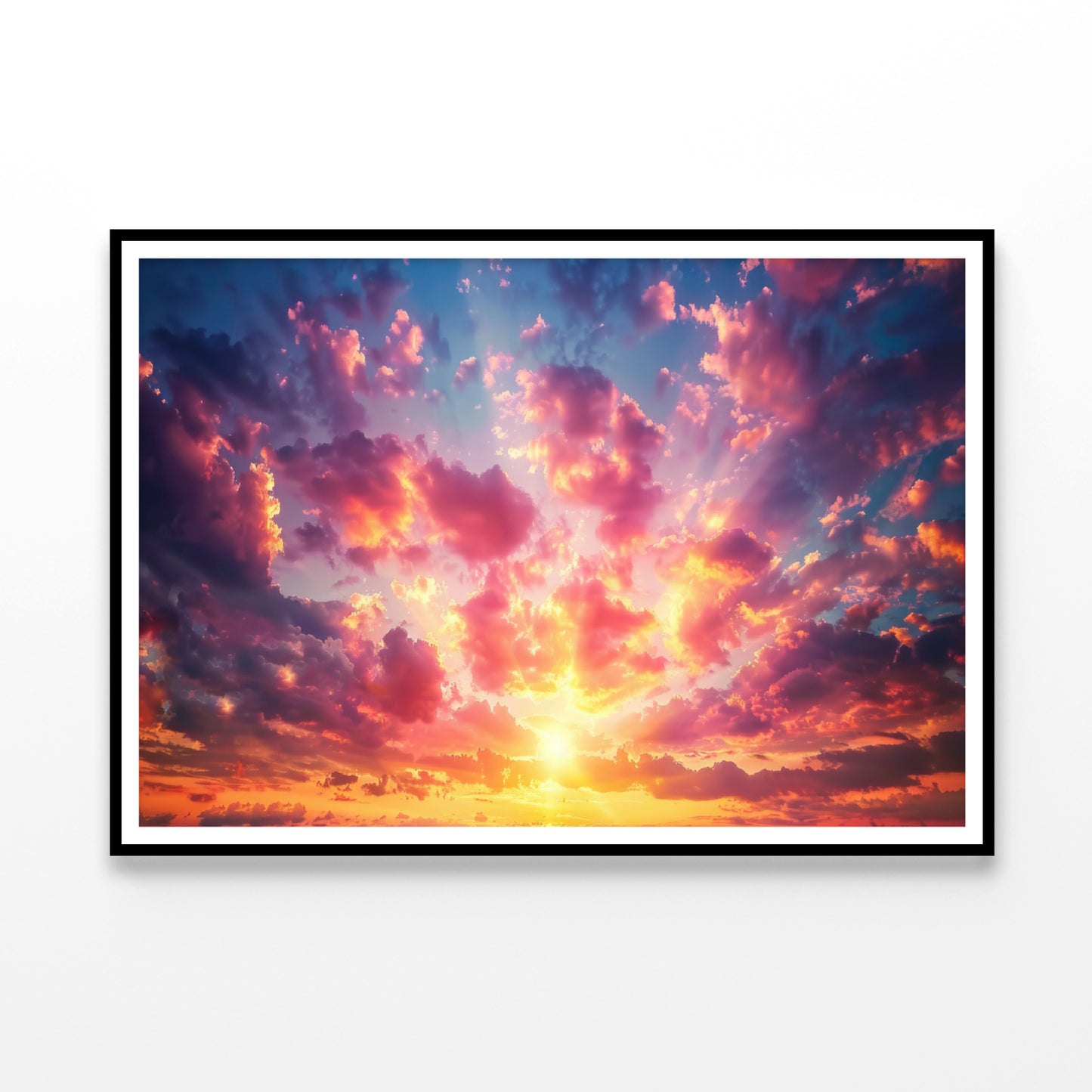 Beautiful Sunset over the Ocean Home Decor Premium Quality Poster Print Choose Your Sizes