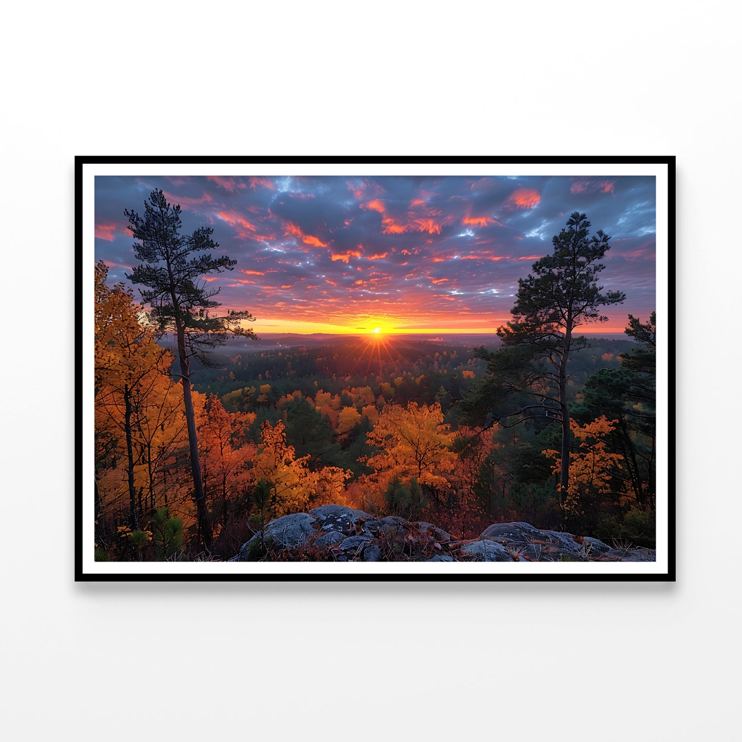 Sunset in the Mountains Home Decor Premium Quality Poster Print Choose Your Sizes