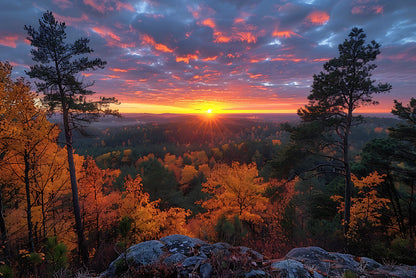 Sunset in the Mountains Print 100% Australian Made - Bella Home Decor