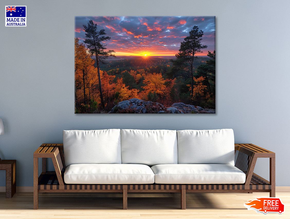 Sunset in the Mountains Print 100% Australian Made - Bella Home Decor