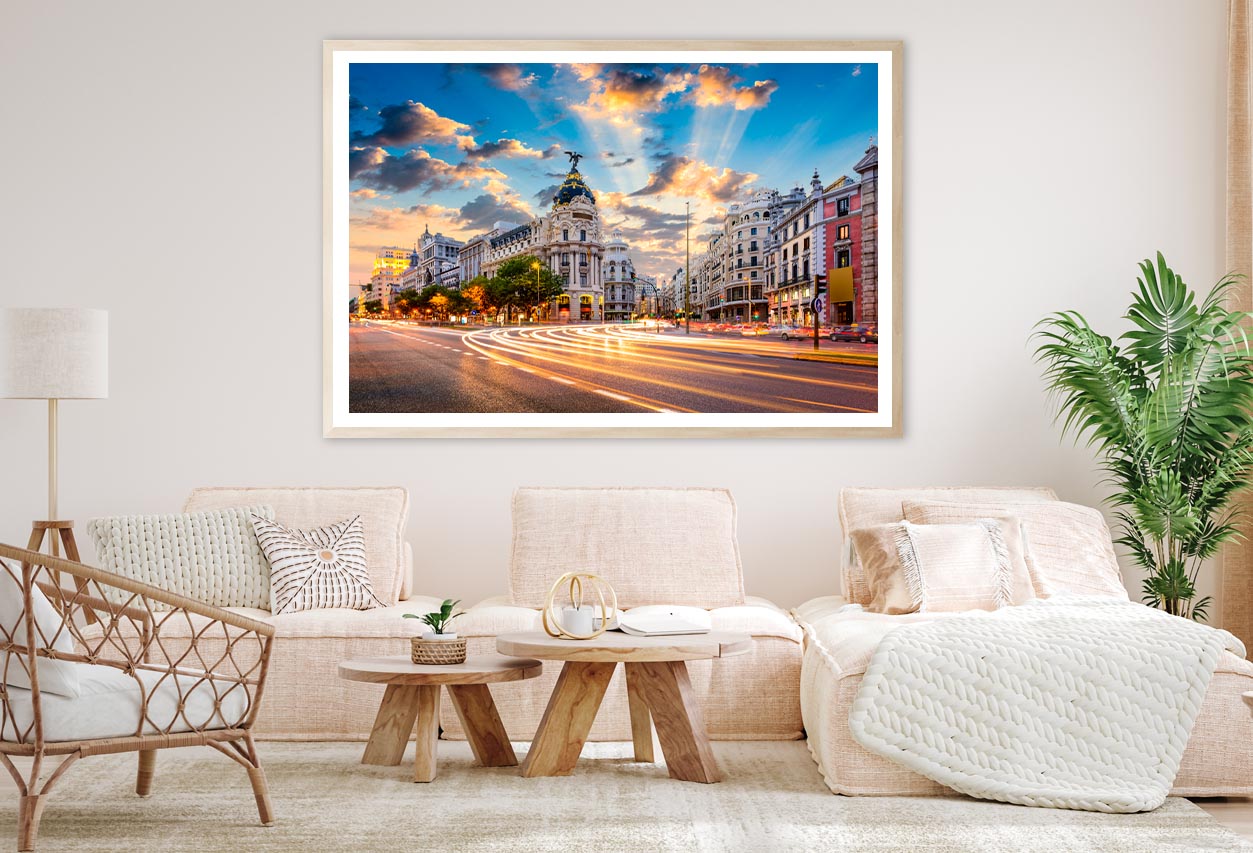 Madrid, Spain Cityscape Home Decor Premium Quality Poster Print Choose Your Sizes