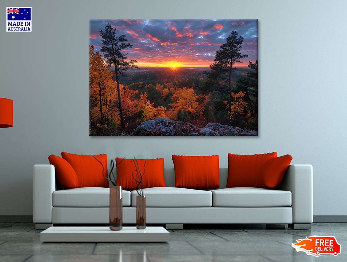 Sunset in the Mountains Print 100% Australian Made - Bella Home Decor