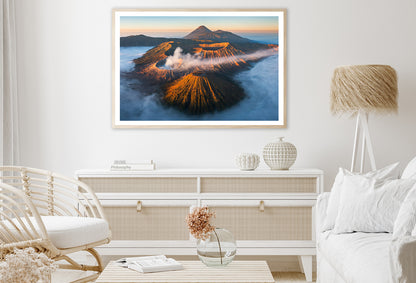 Sunrise in the Bromo Mountain in Indonesia Home Decor Premium Quality Poster Print Choose Your Sizes